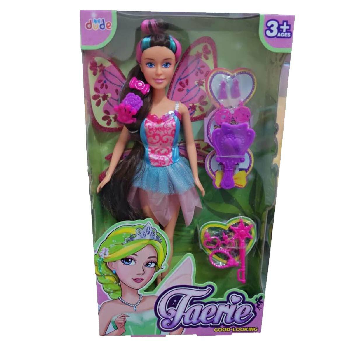 29 cm Aksesuarlı Peri Bebek | Kanatlı Masal Kahramanı | Eğitici Ve Şık Evcilik Bebeği