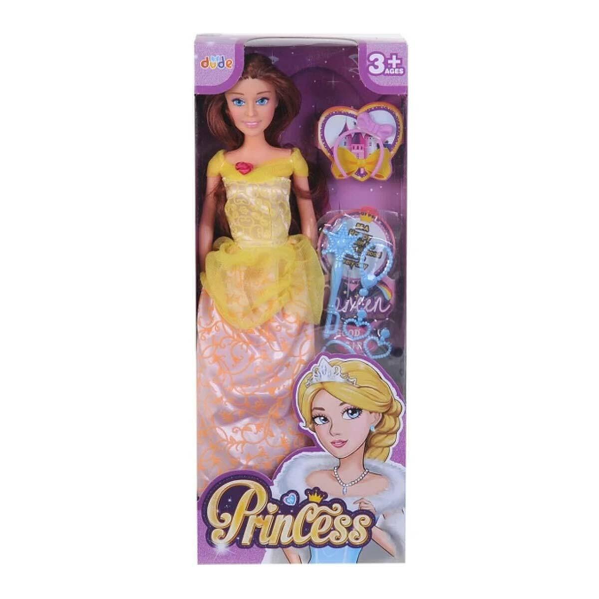 29 CM Prenses Bebek | Aksesuarlı Şık Moda Bebeği | Feyza Oyuncak Esmer Ve Sarışın Seçeneği