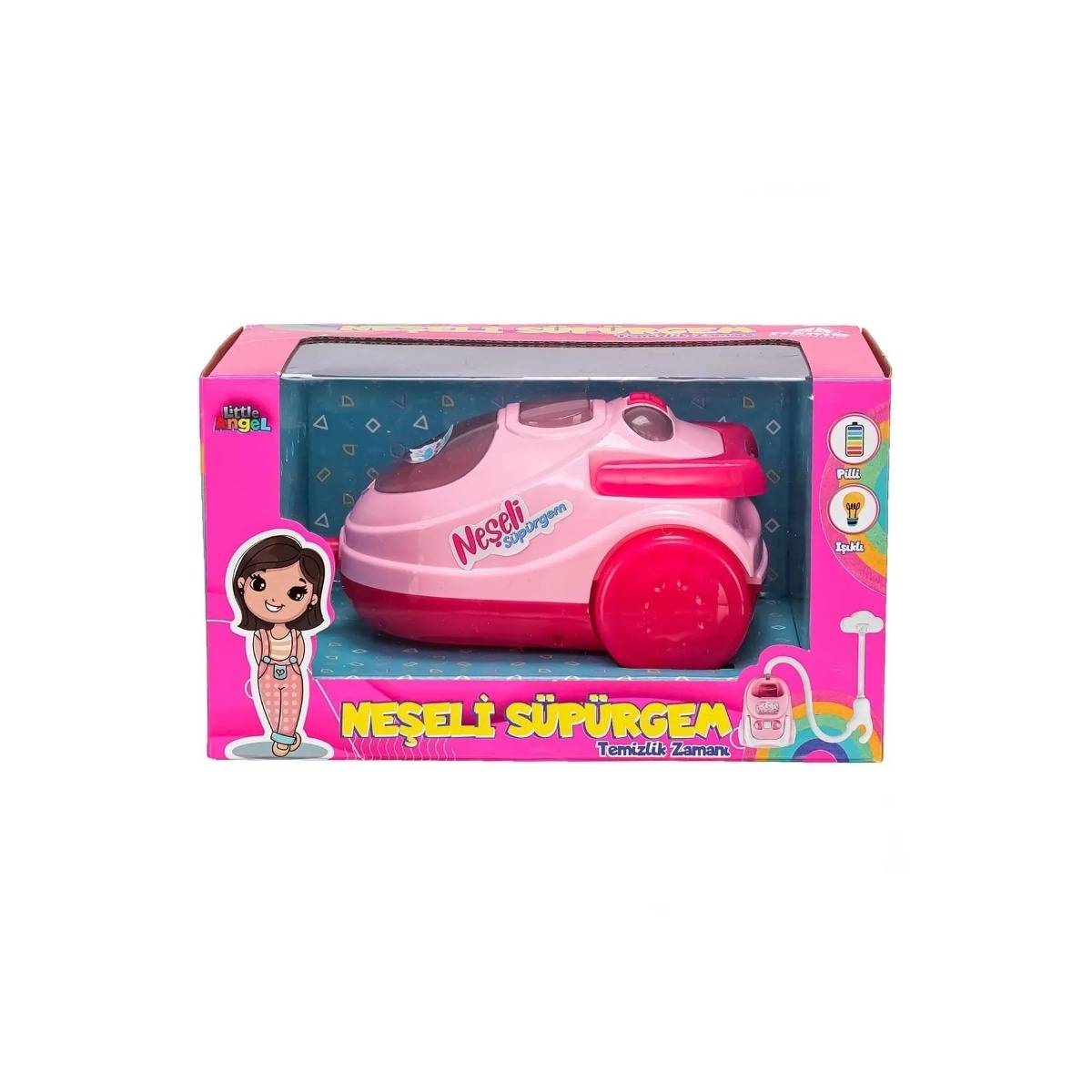 Vakumlu Sesli Işıklı Neşeli Süpürge Küçük