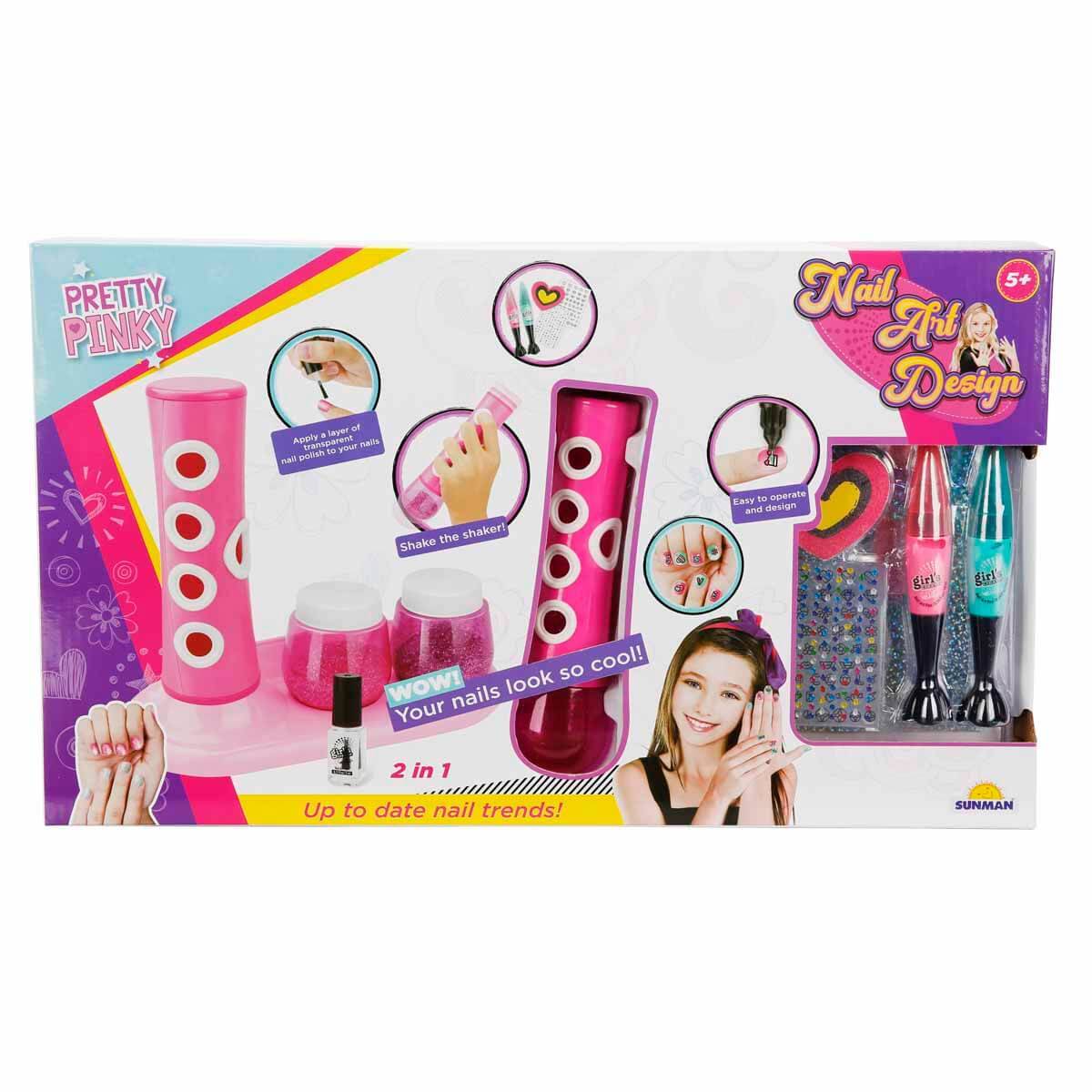 Pretty Pinky 2si 1 Arada Tırnak Tasarım Seti
