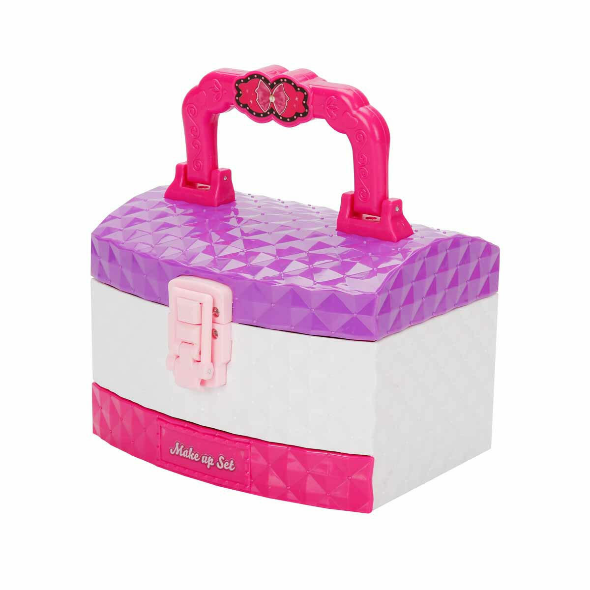 3 Katlı Çantalı Makyaj Seti | Toksik Madde İçermeyen, Aynalı ve Kilitlenebilir Taşınabilir Güzellik Çantası