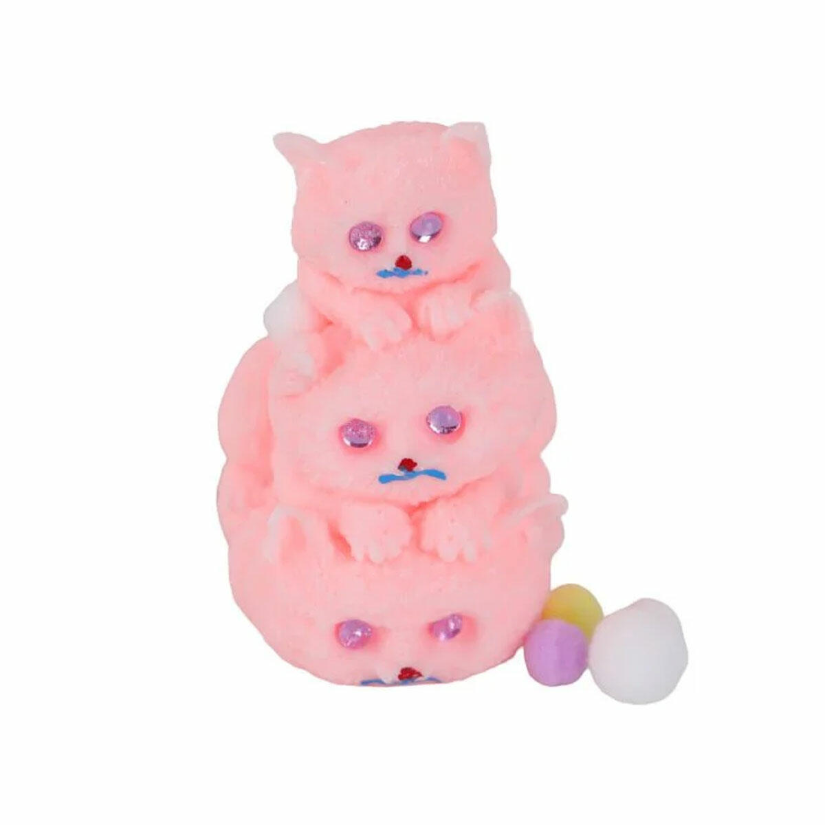 3'lü Kedi Sukuşi Seti | 10 cm Esnek ve Yumuşak Stres Oyuncağı | 3 Farklı Renk ve Yavaş Yükselen Duyusal Rahatlama Paketi