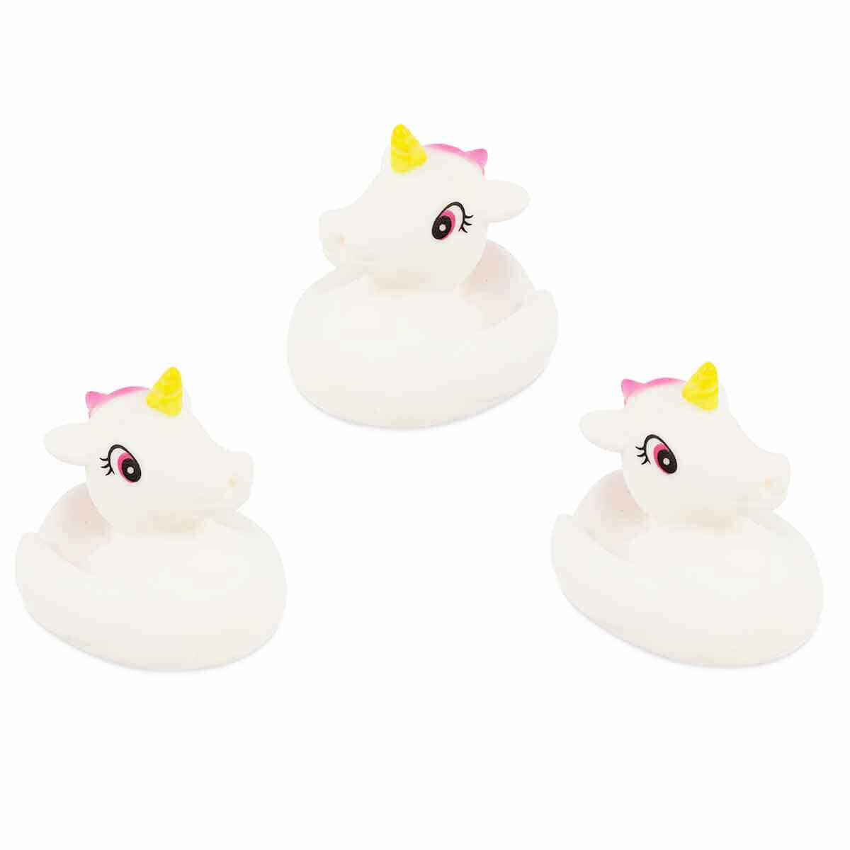 3’lü Unicorn Banyo Oyuncağı Seti | Su Üstünde Yüzen Renkli Figürler | Bebek ve Çocuklar İçin Eğitici Banyo Aksesuarları