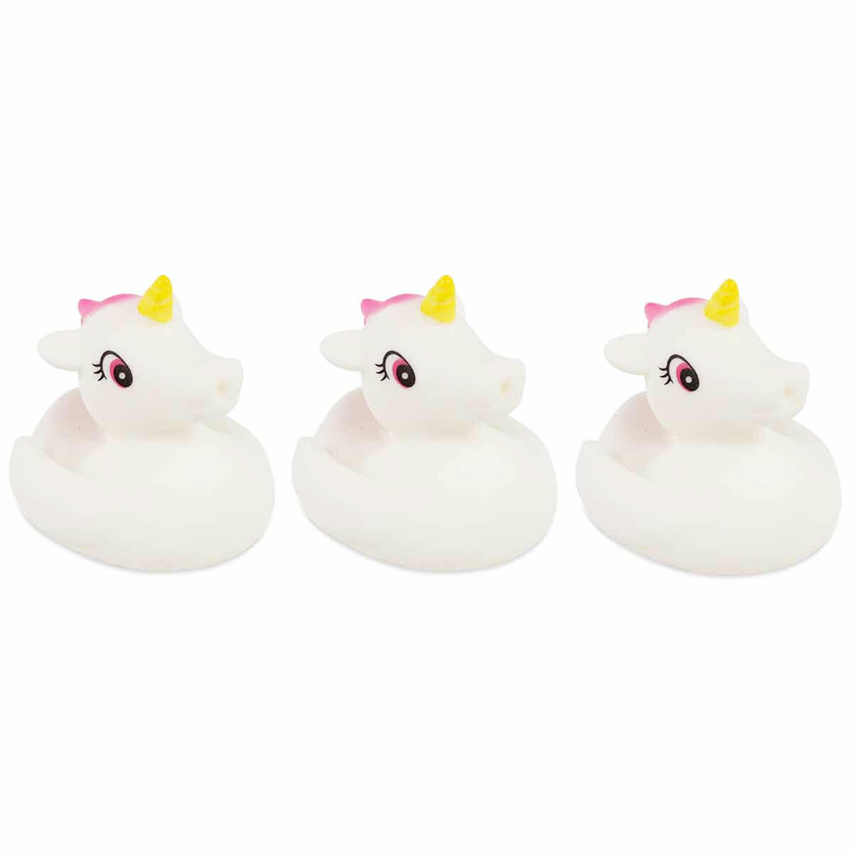 3’lü Unicorn Banyo Oyuncağı Seti | Su Üstünde Yüzen Renkli Figürler | Bebek ve Çocuklar İçin Eğitici Banyo Aksesuarları