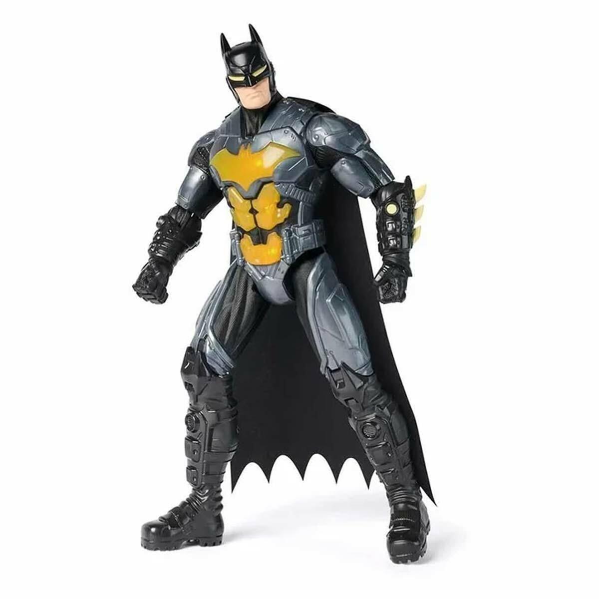30 cm Batman Night Flare Işıklı ve Sesli Aksiyon Figürü | 24 Farklı Ses ve İfade | DC Comics Lisanslı Koleksiyon Oyuncağı