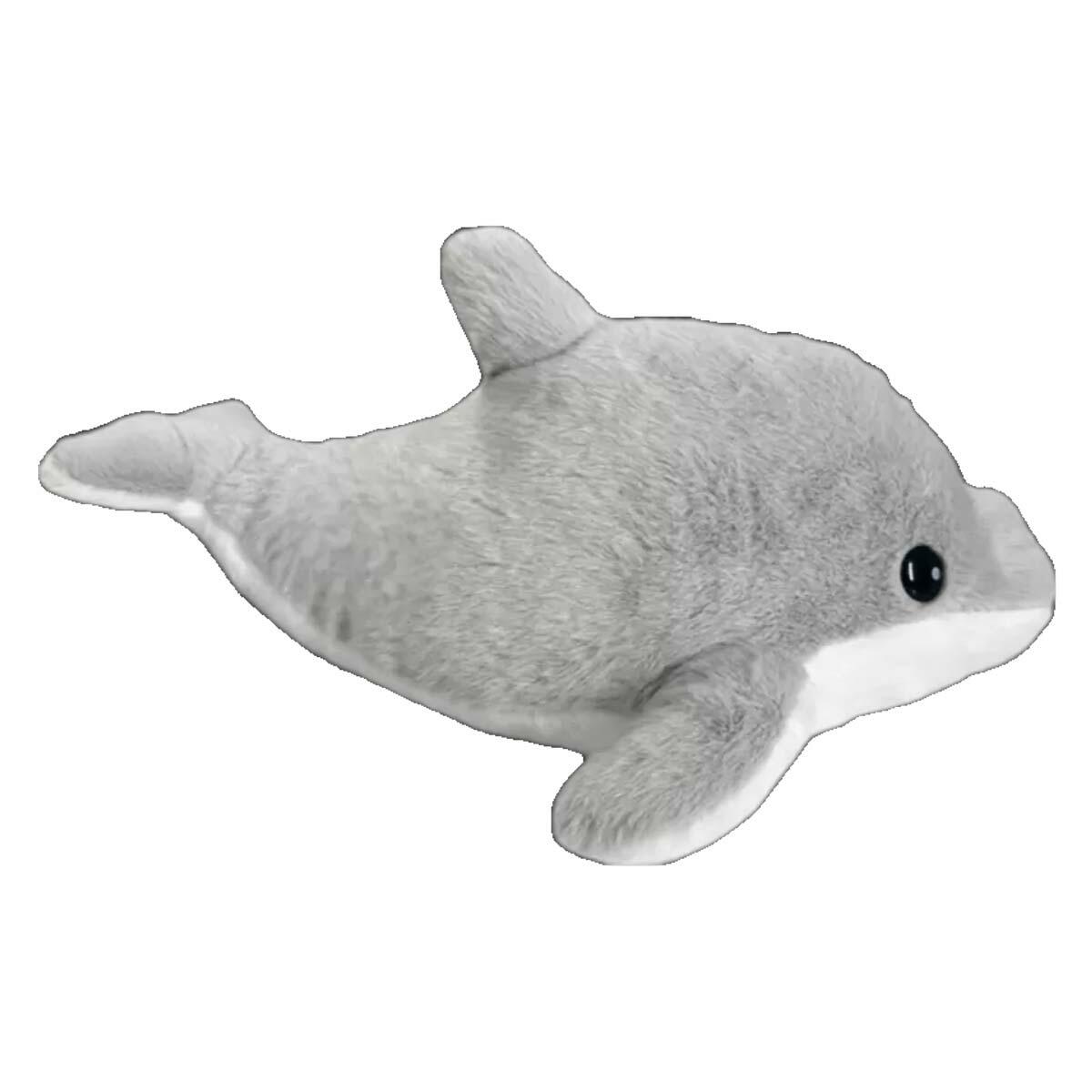 30 CM Gri Pelüş Yunus Balığı | Welsoft Dokulu Deniz Dostu | Feyza Oyuncak Güvenli Uyku Arkadaşı