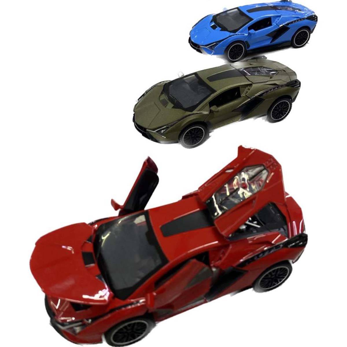 Sesli Işıklı Çek Bırak 1:32 Metal Spor Araba