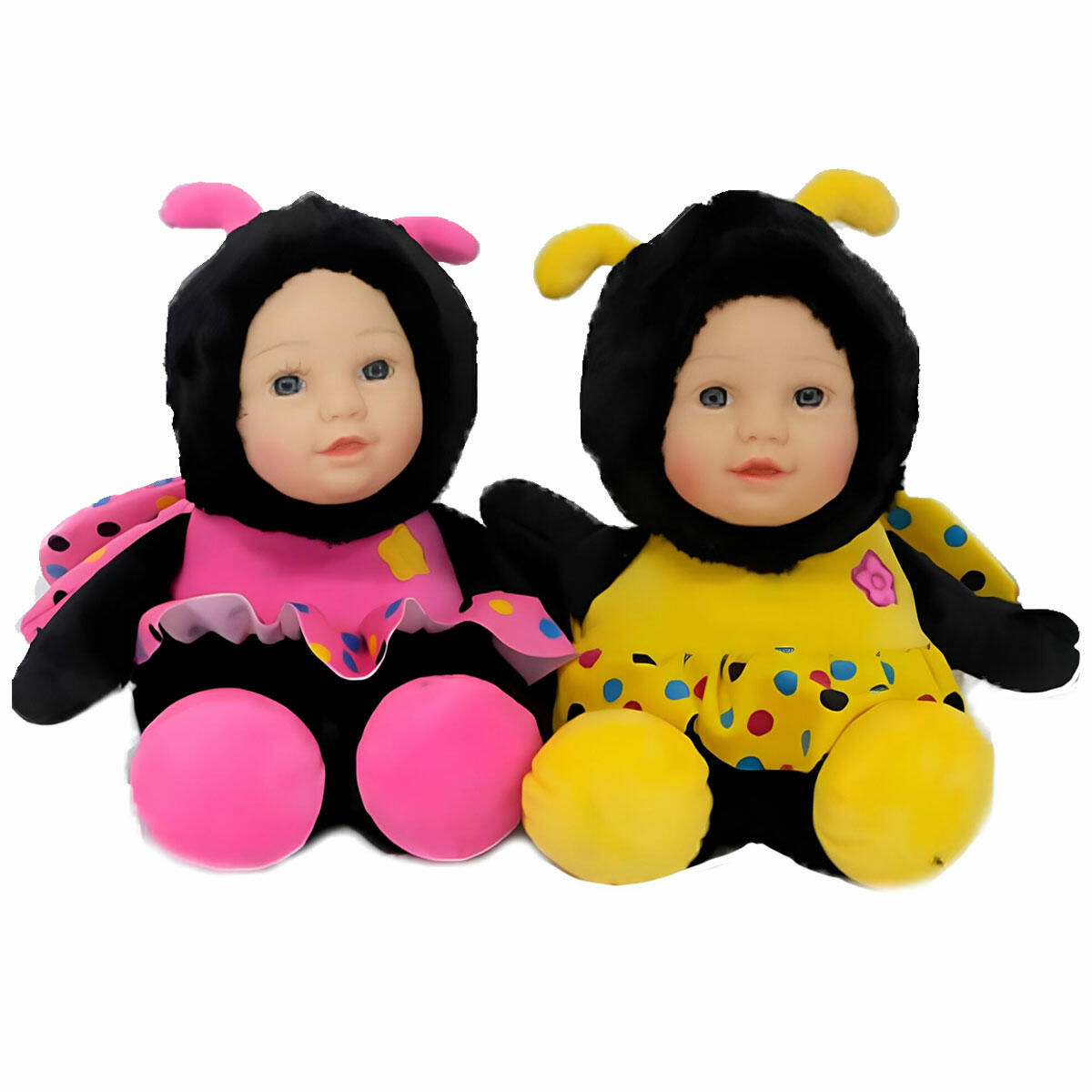 35 cm Bebek Yüzlü Peluş Arı | Yumuşacık Welsoft Kumaş | Yıkanabilir ve CE Belgeli Uyku Arkadaşı