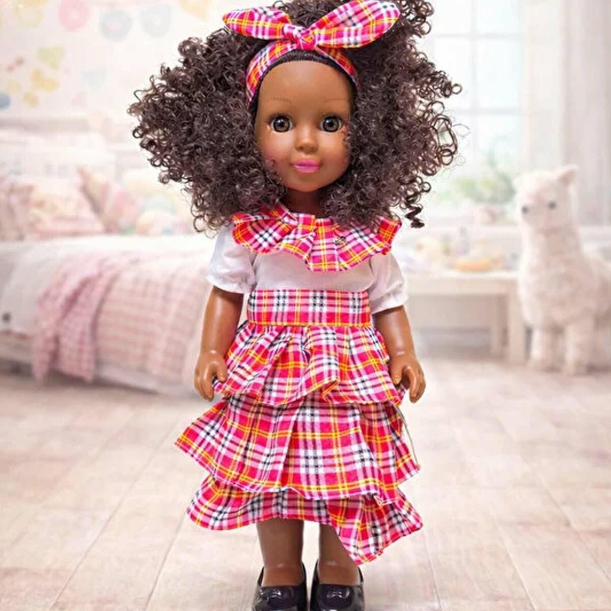 36 Cm Esmer Tenli İngilizce Şarkı Söyleyen Et Bebek | Tam Vinil Şık Kıyafetli Müzikli Bebek