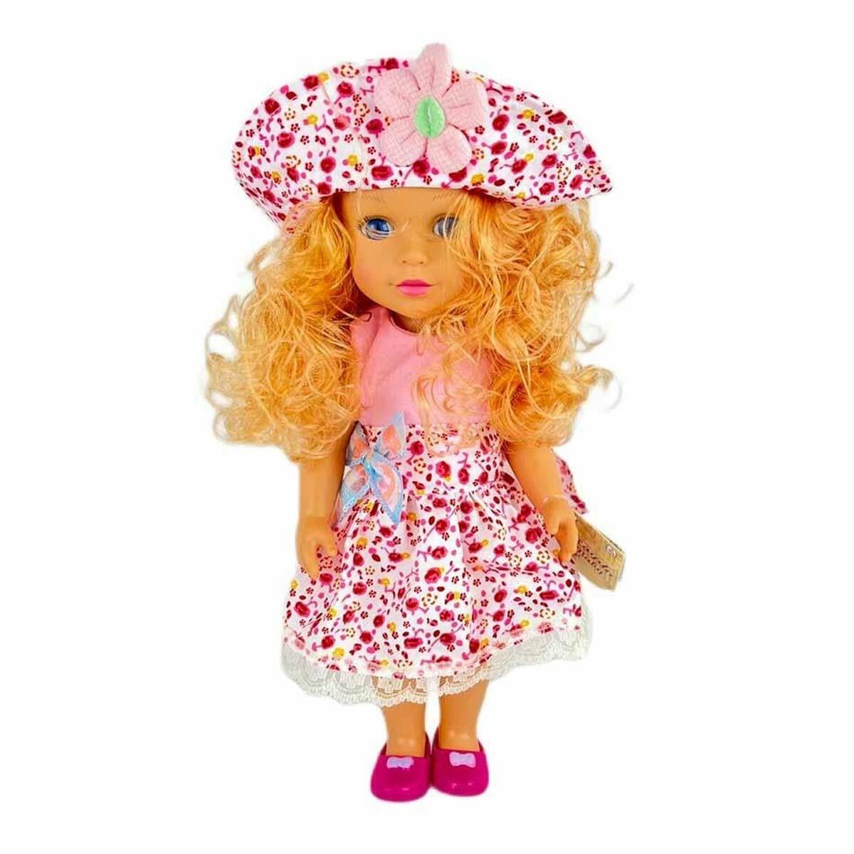 36 Cm Tam Vinil Güzel Kız Bebek | İngilizce Şarkı Söyleyen Eğitici Oyuncak | Gerçekçi Et Bebek Dokusu