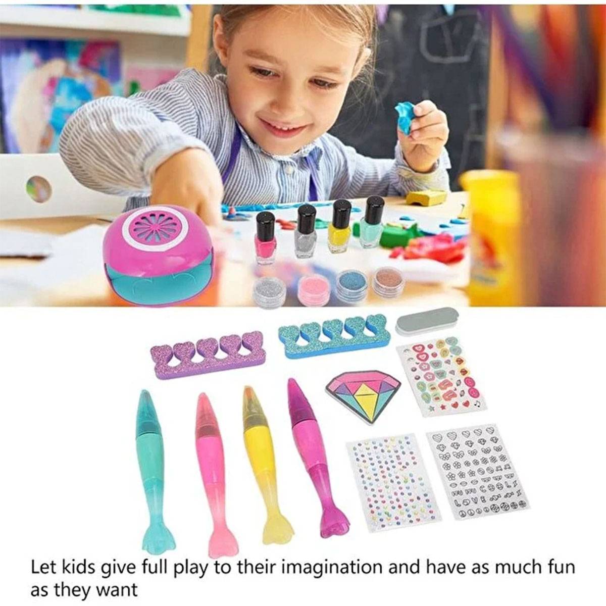 Girl's Creator Saç Tebeşi̇ri̇ Ve Tırnak Tasarımı Oyun Seti̇