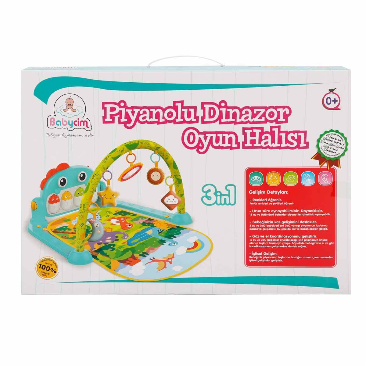 Piyanolu Dinozor Oyun Halısı