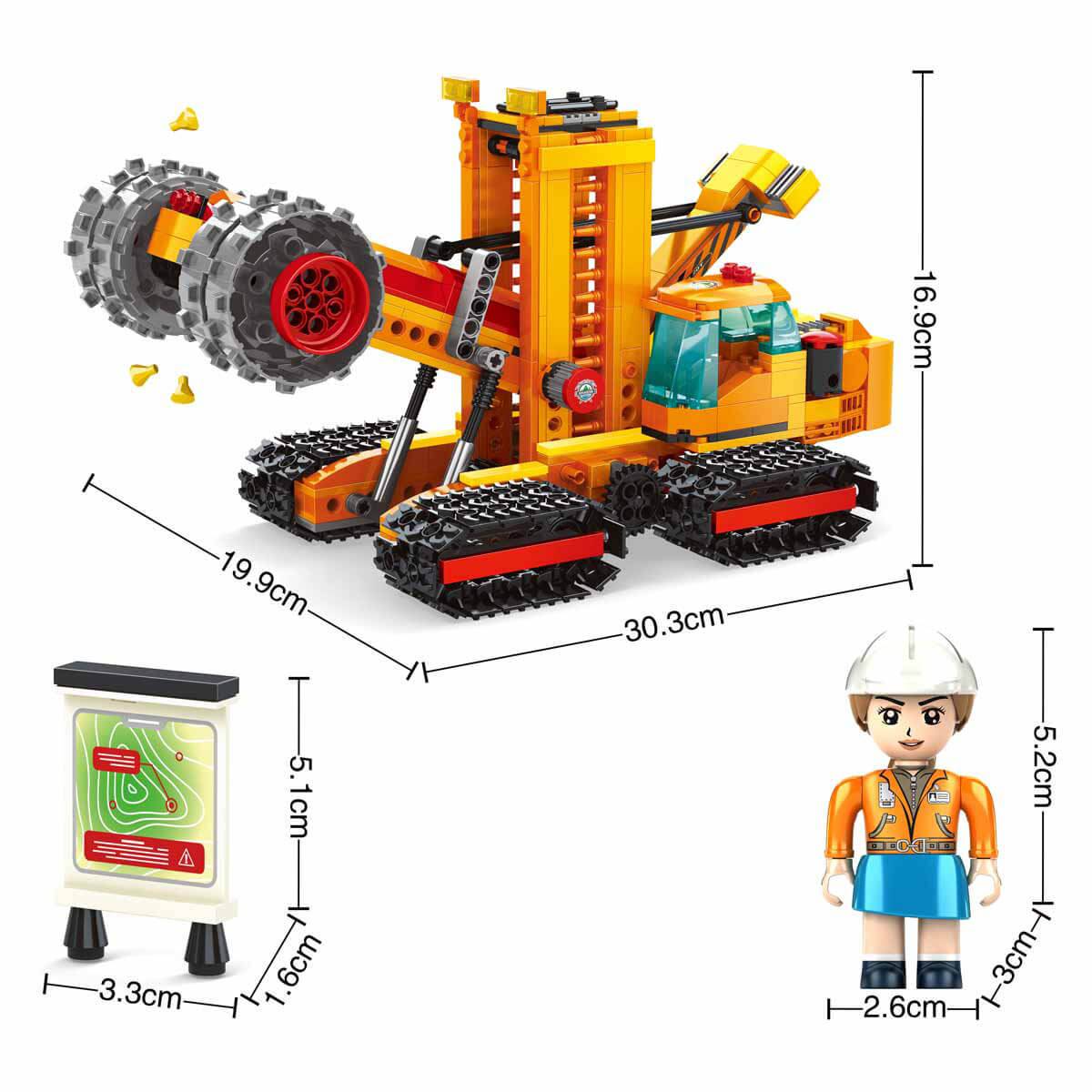 BLX Construction İnşaat Aracı Yapı Seti 603 Parça