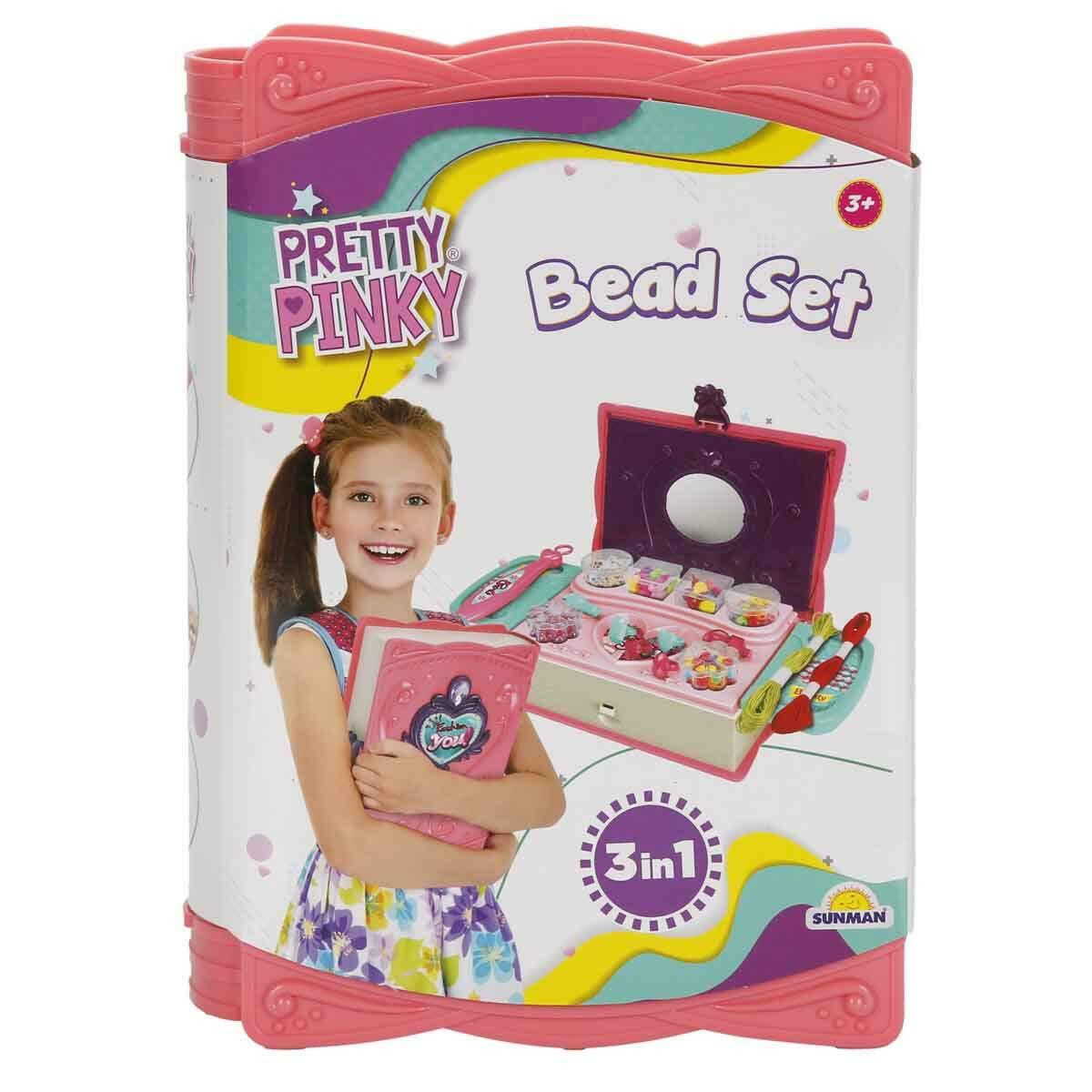 3in1 Kitap Şekilli Boncuk Yapım Seti | Aynalı Takı Tasarım Seti | Eğitici Boncuk Ve Aksesuar Kutusu