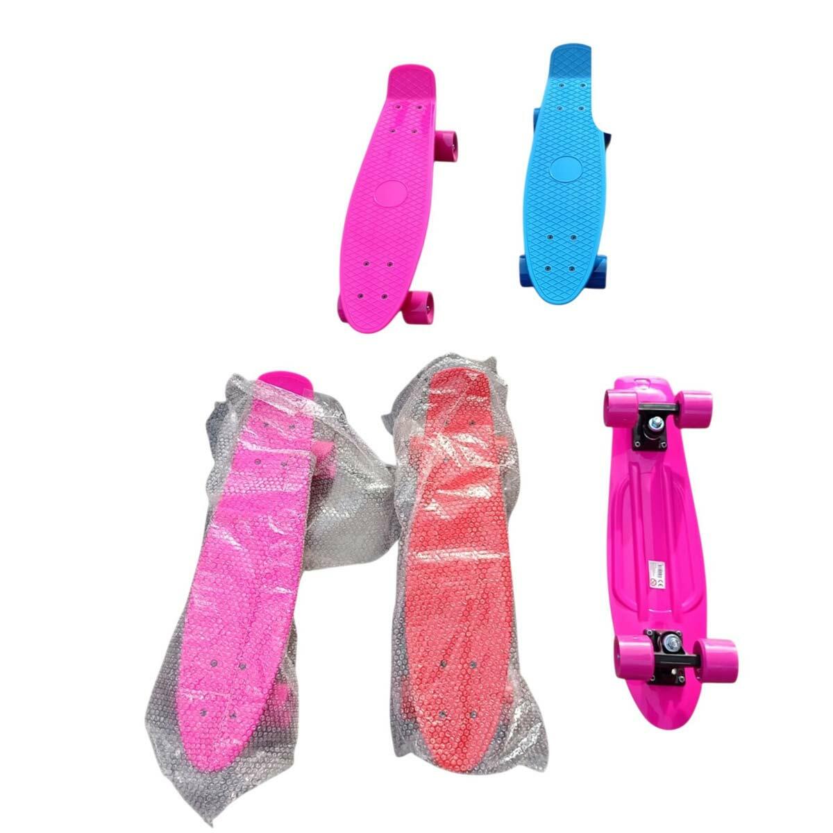 4 Tekerlekli Kaykay - 55 cm Silikon Teker | Çocuk Ve Gençler İçin Kompakt Kaykay | Renkli Ve Şık Tasarım