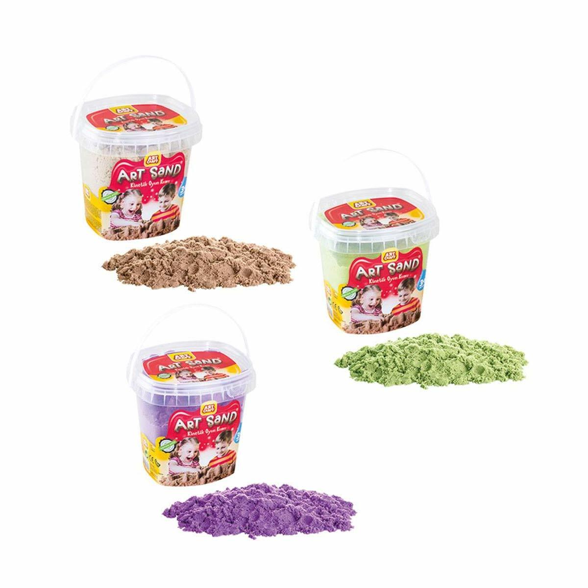 400 gr Renkli Oyun Kumu | 5 Farklı Renk Seçeneği | Eğitici Ve Duyusal Kinetik Kum | Yerli Üretim