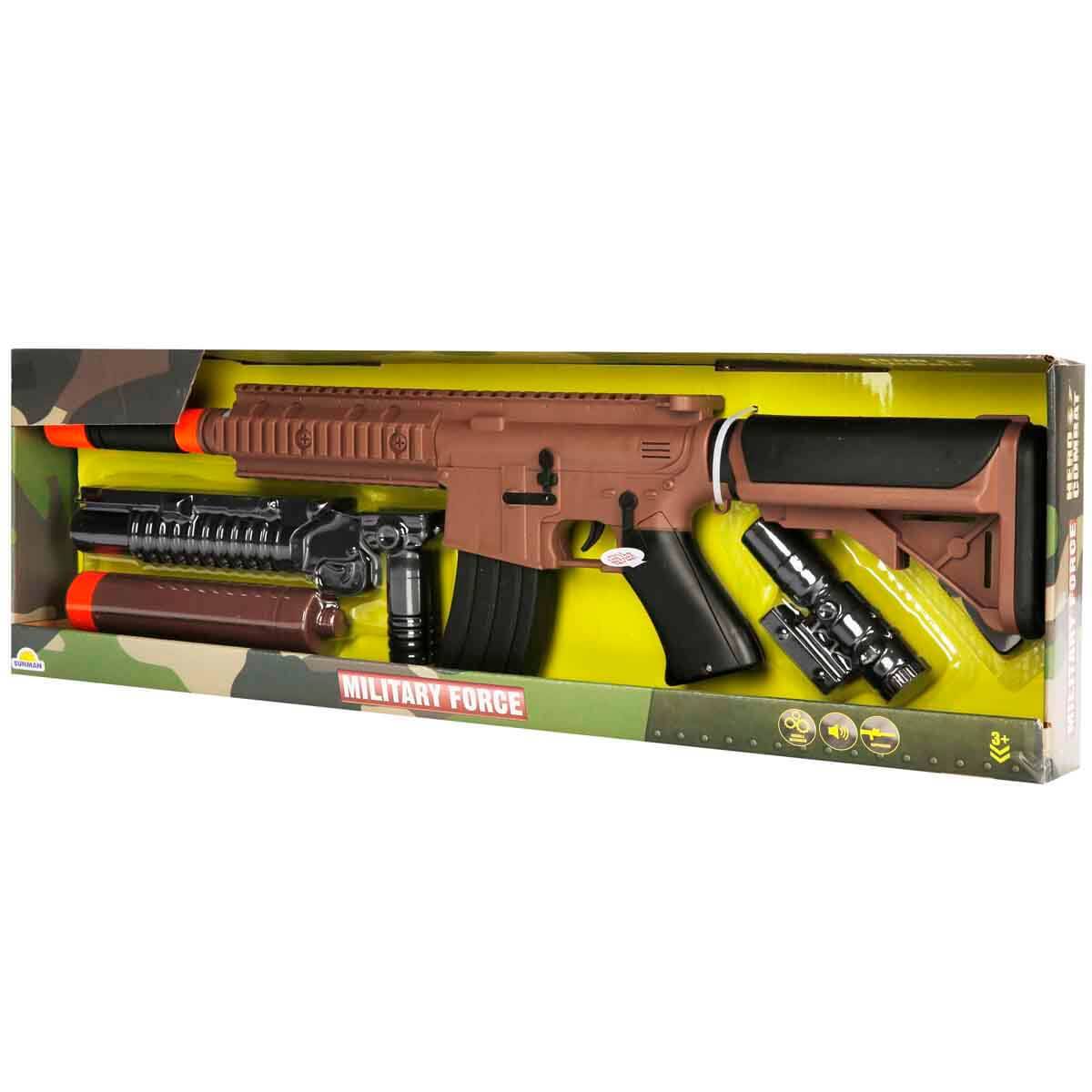 Sesli ve Titreşimli Askeri Silah Seti