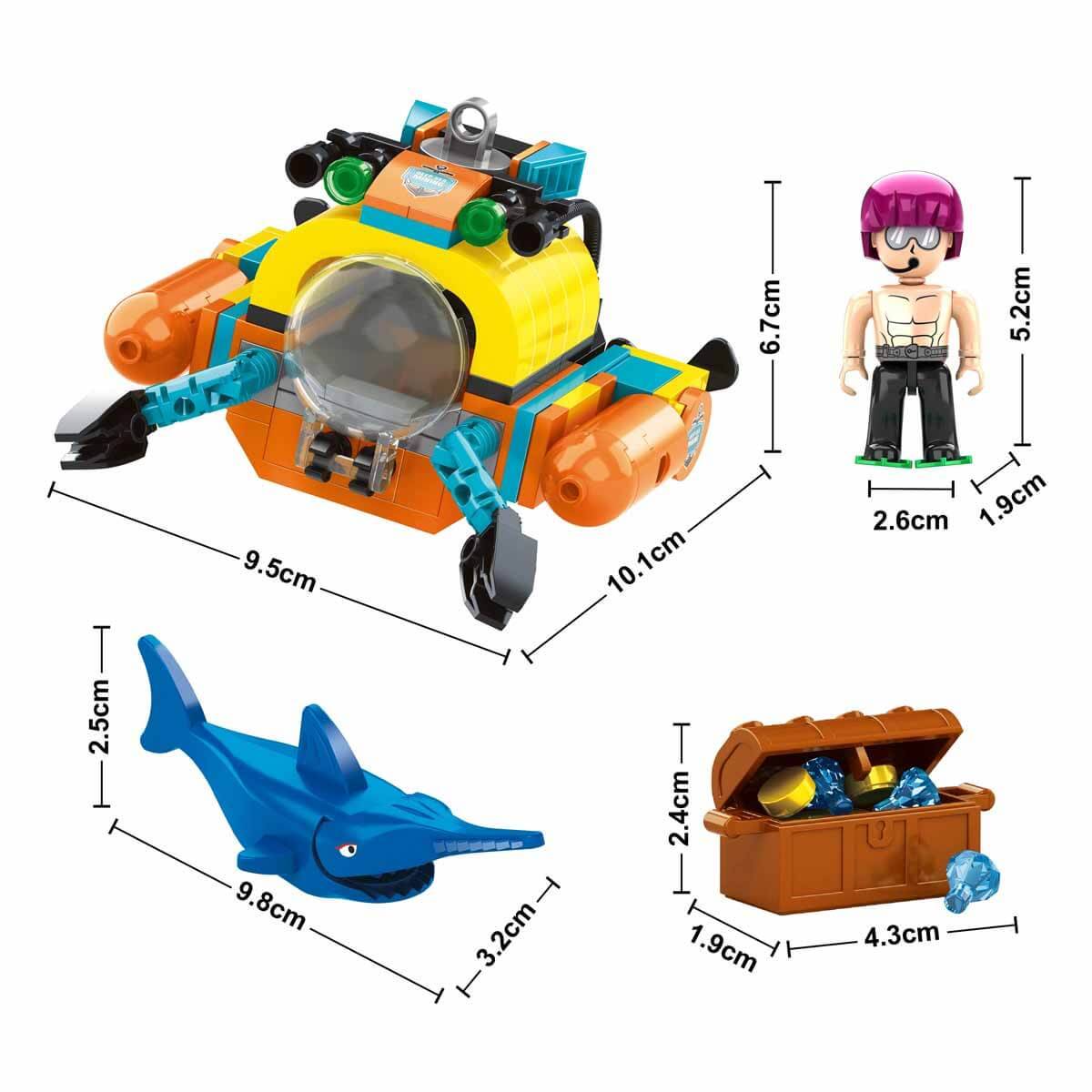 BLX Sea Su Altı Hazinesi Keşif Yapı Seti 165 Parça