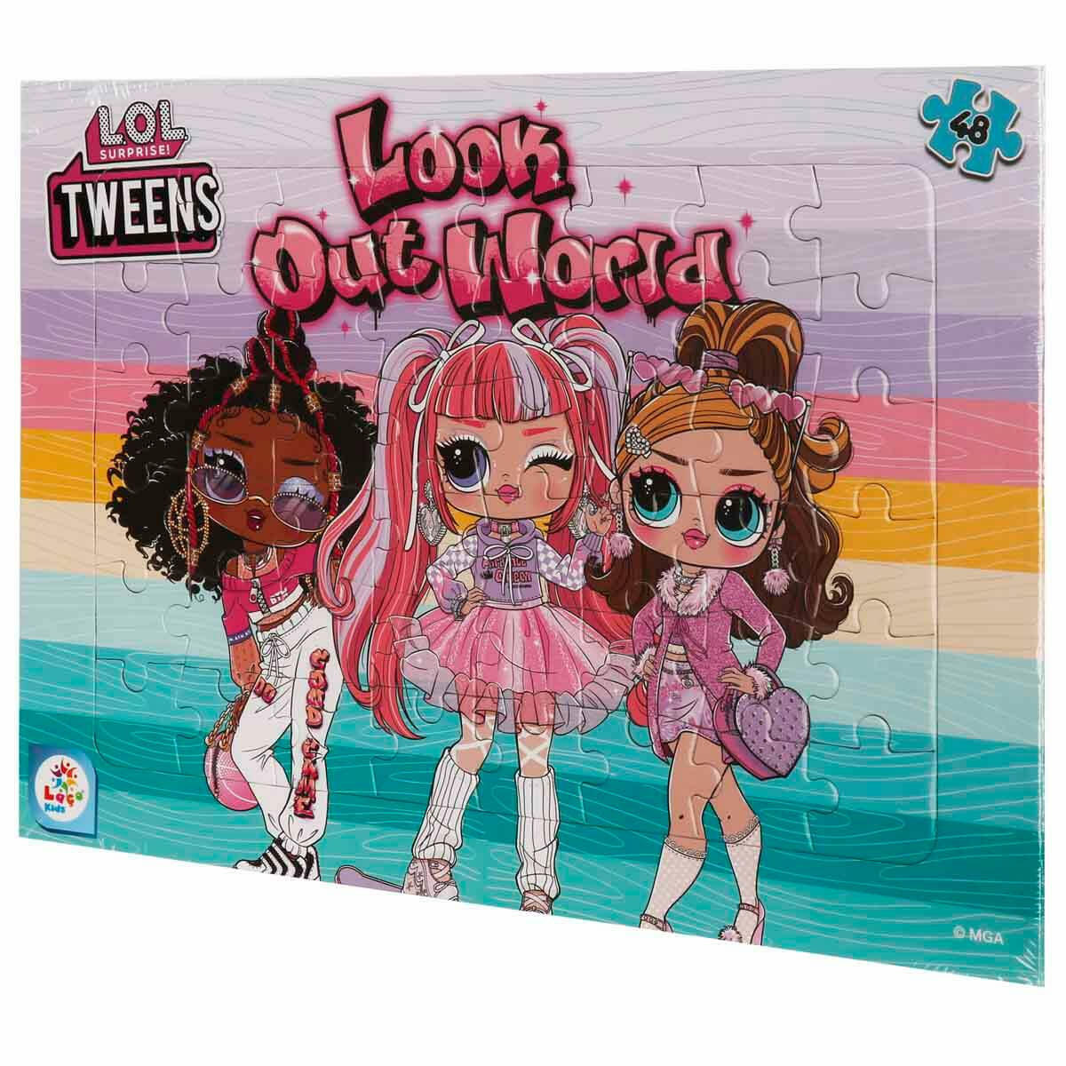 48 Parça L.O.L. Puzzle | L.O.L. Surprise Bebek Desenli Çocuk Puzzle | Eğitici Ve Gelişimsel Zeka Oyunu