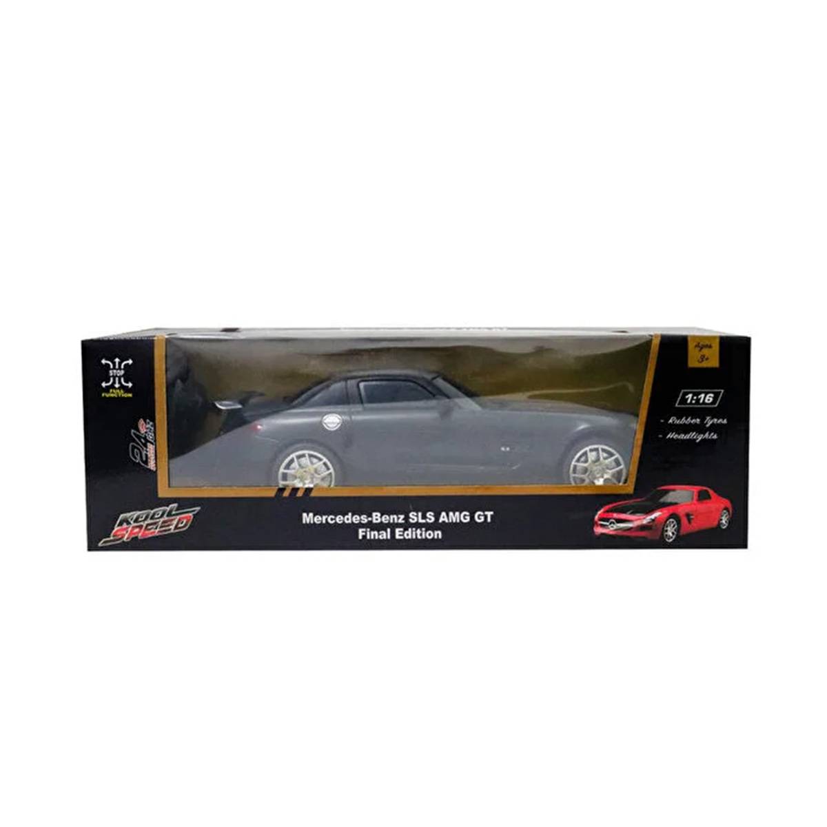 1:16 Uzaktan Kumandalı Mercedes-Benz Sls Amg Gt Si̇yah Araba