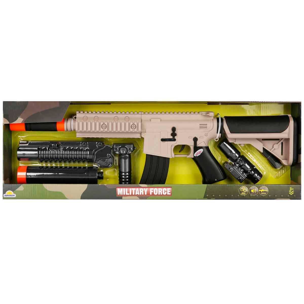 Sesli ve Titreşimli Askeri Silah Seti