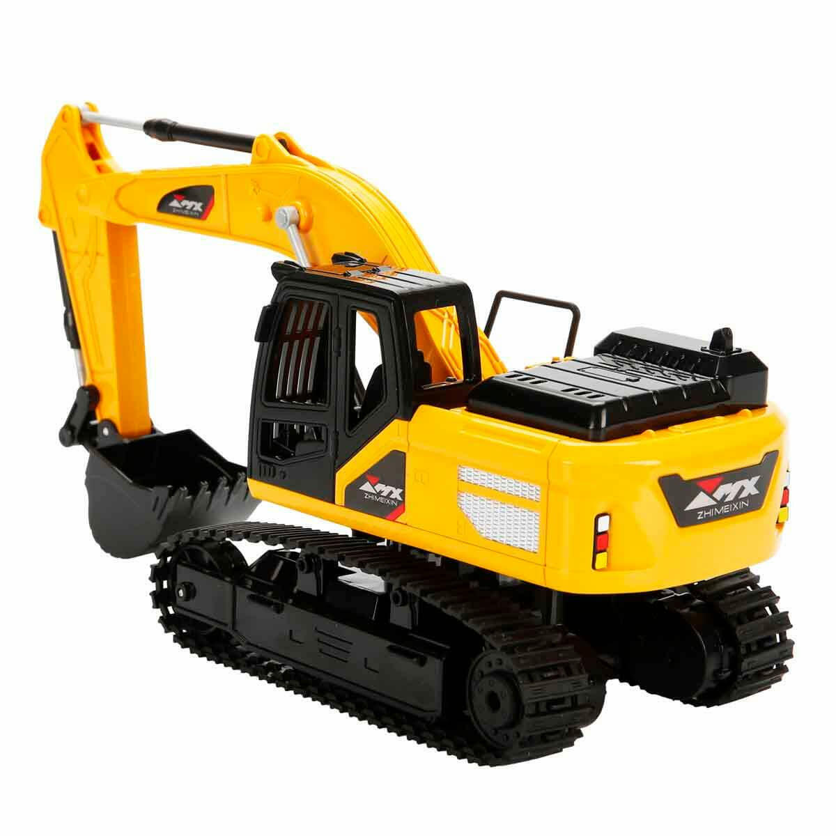 Uzaktan Kumandalı 5 Fonksiyonlu Kepçe 30 cm | Şarjlı Ekskavatör İş Makinesi | Hareketli Kollu ve USB Şarjlı RC Kepçe