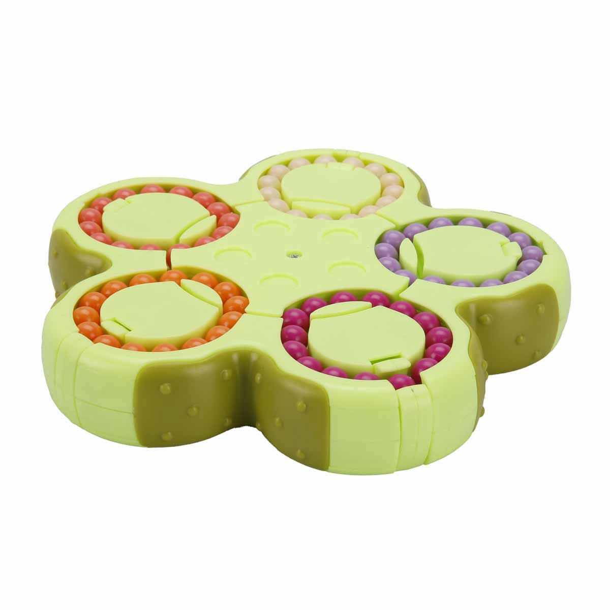 5 Halkalı Boncuk Puzzle | Çift Taraflı Dönebilen Mantık ve Zeka Oyunu | Çocuklar İçin Renk Eşleştirme ve Problem Çözme Oyuncağı