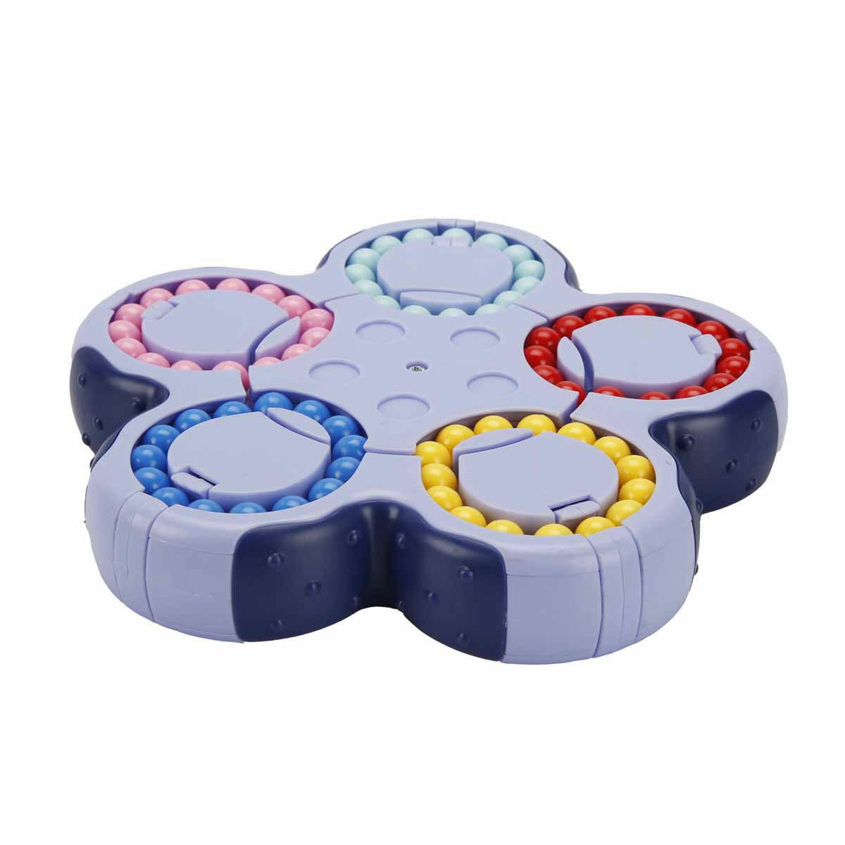 5 Halkalı Boncuk Puzzle | Çift Taraflı Dönebilen Mantık ve Zeka Oyunu | Çocuklar İçin Renk Eşleştirme ve Problem Çözme Oyuncağı