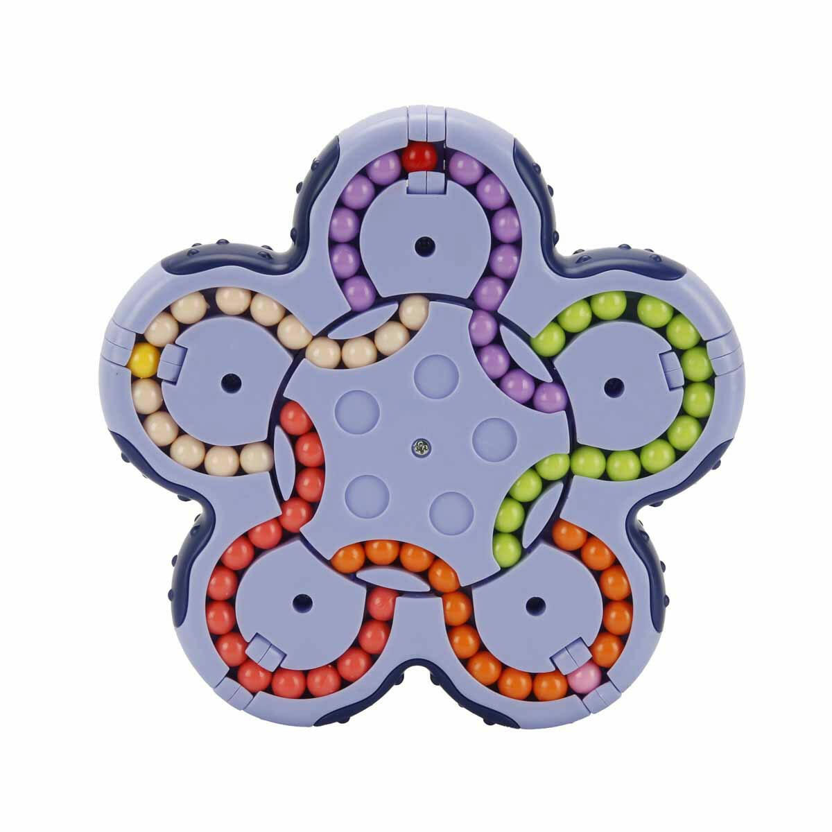 5 Halkalı Boncuk Puzzle | Çift Taraflı Dönebilen Mantık ve Zeka Oyunu | Çocuklar İçin Renk Eşleştirme ve Problem Çözme Oyuncağı