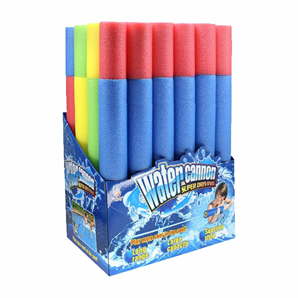 50 cm Sünger Su Pompası | Havuz ve Deniz İçin Dev Su Tabancası | Yumuşak Gövdeli Pratik Su Fırlatıcı