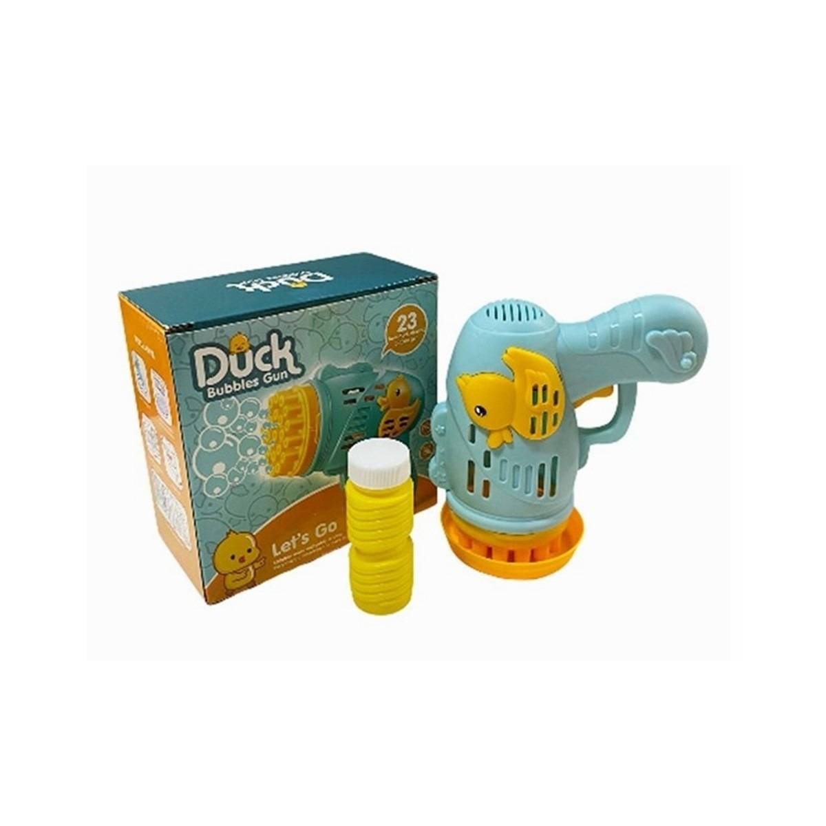 Pilli Ördekli Köpük Tabancası Mavi