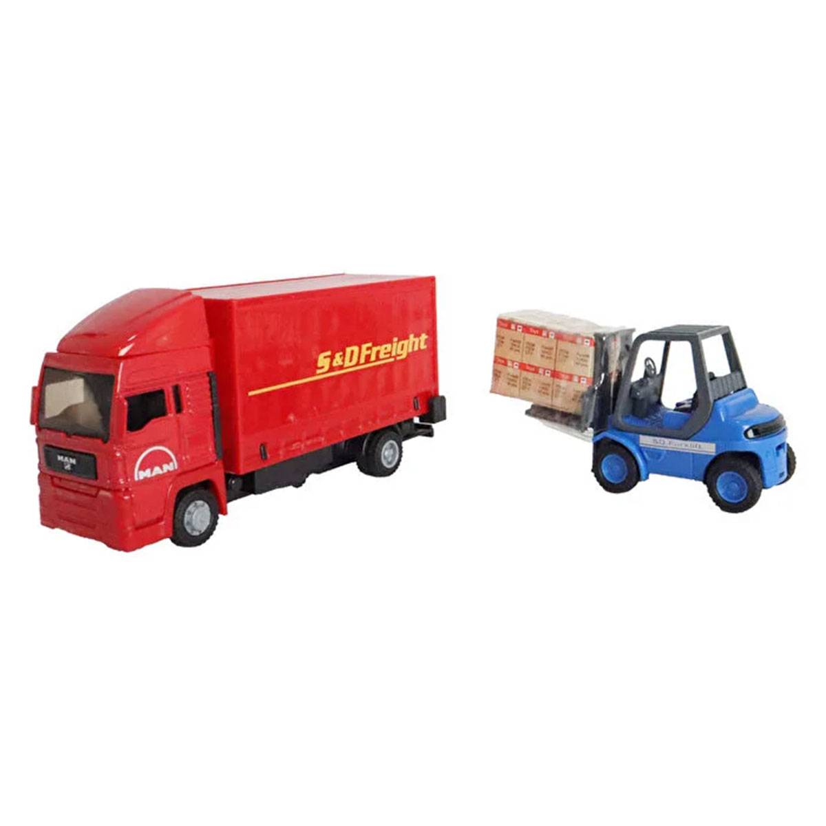 Teama 1:48 Man Kargo Kamyonu / Forklift Seti