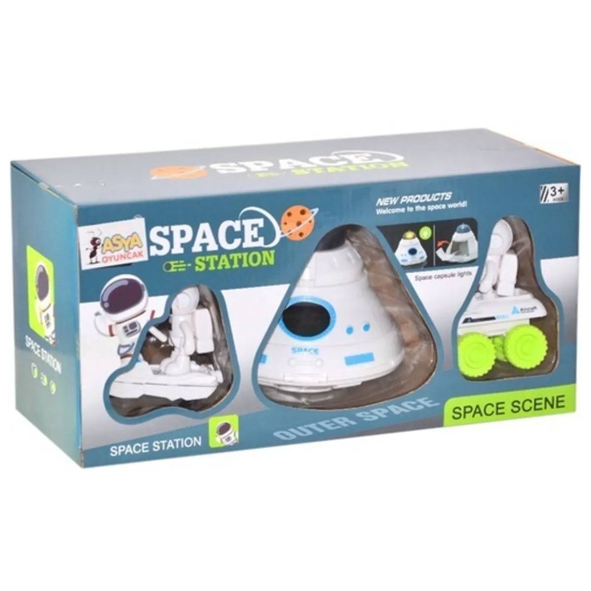 Asya Oyuncak Işıklı Uzay İstasyonu Oyun Seti