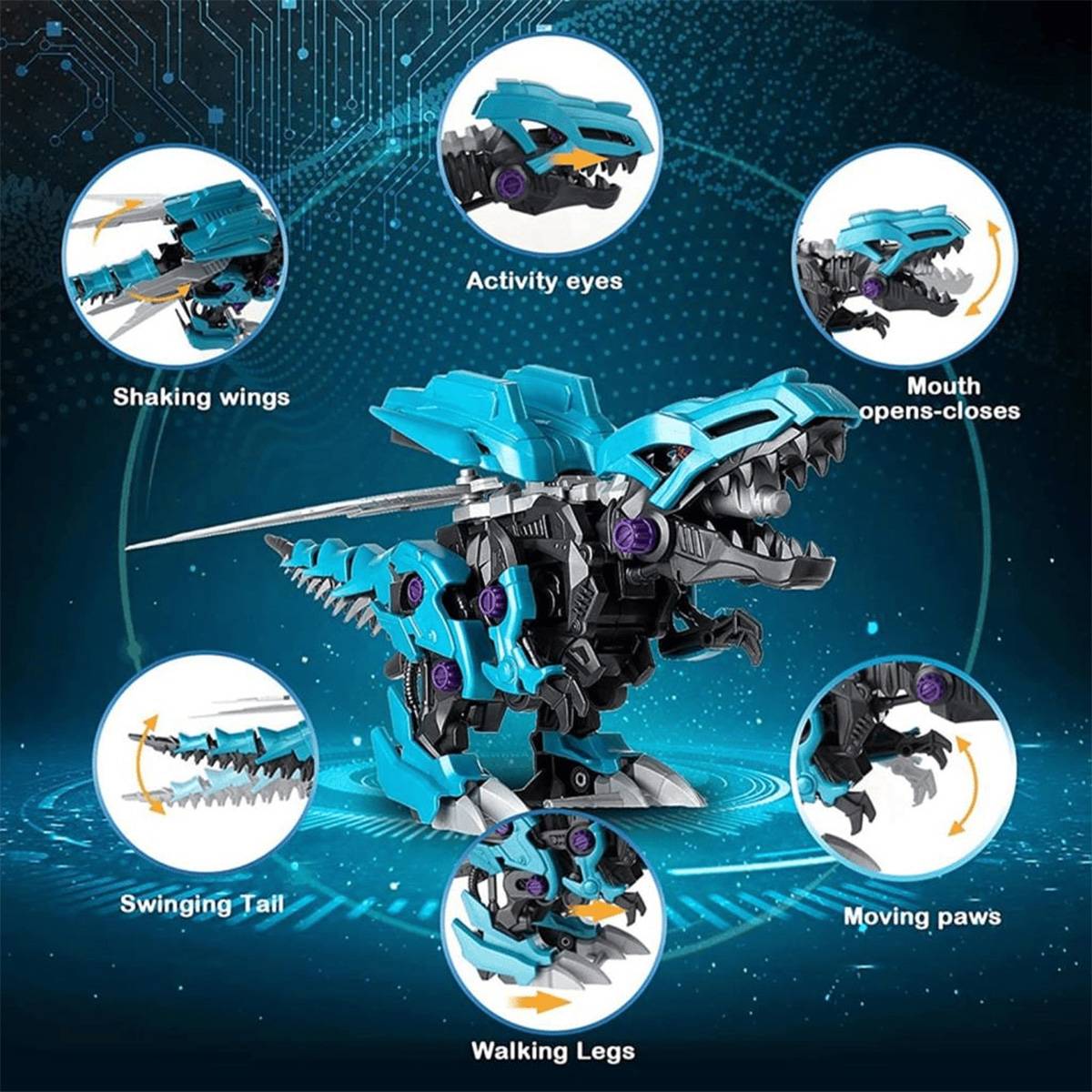 Birlik Oyuncak Pilli Mekanik Söktak Dinazor Trex