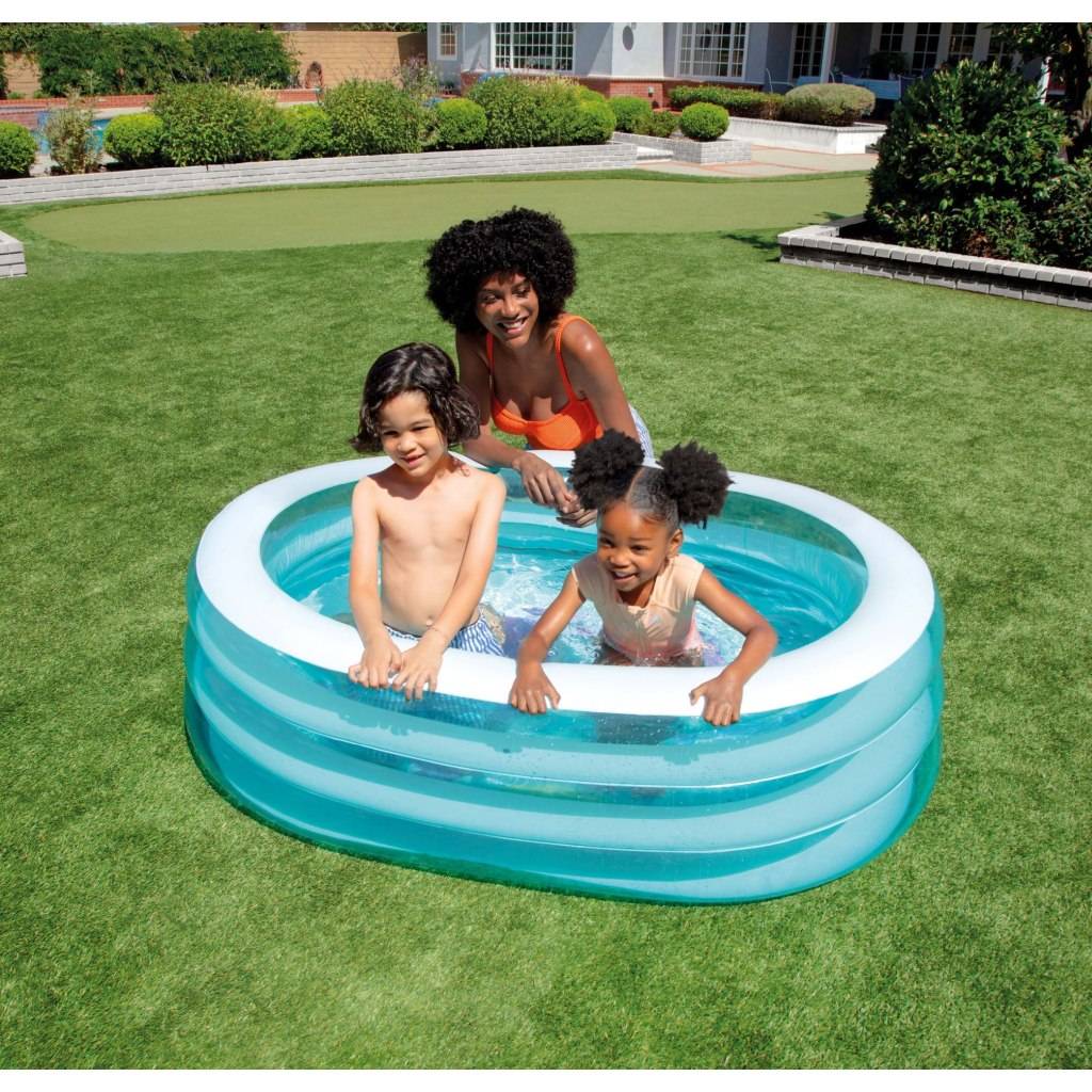 Intex Şeffaf Oval Havuz 163 x 107 x 46 cm