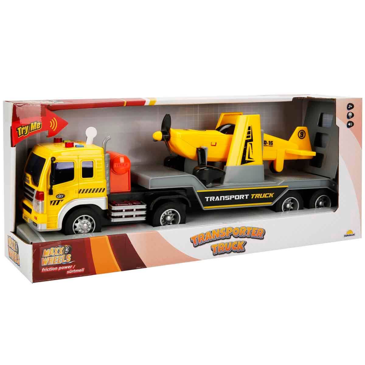 1:16 Maxx Wheels Sesli ve Işıklı Transporter Tır