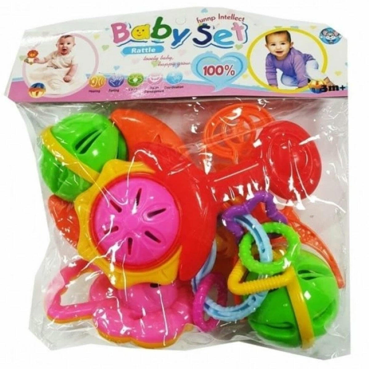 6’lı Bebek Çıngırak Seti | Eğitici Duyusal Gelişim Oyuncakları | Yeni Doğan ve 3 Ay Üzeri Bebekler İçin Güvenli Oyun Seti