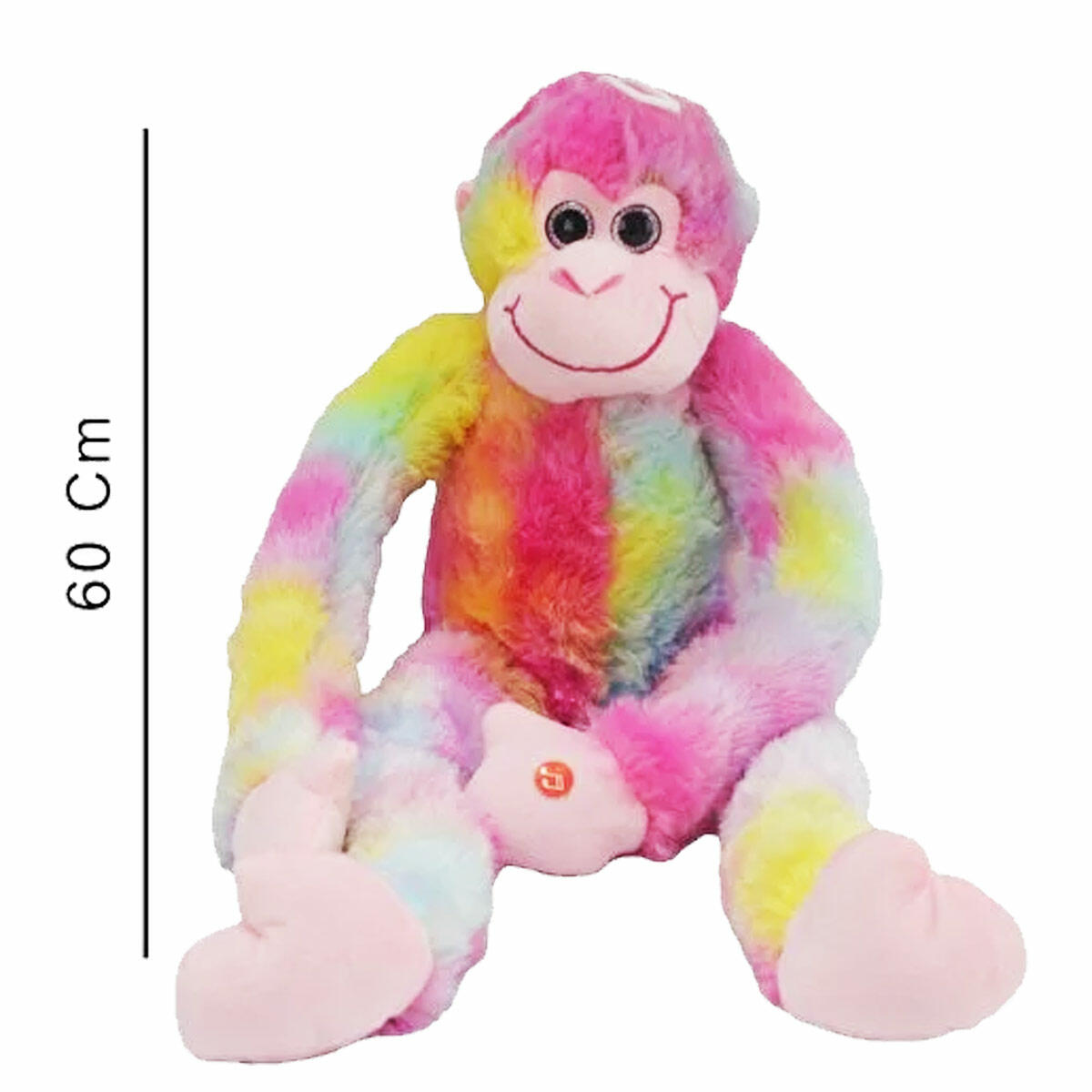 60 CM Büyük Boy Sesli Maymun | Yumuşacık Welsoft Peluş Oyuncak | Ses Efektli Dev Maymun