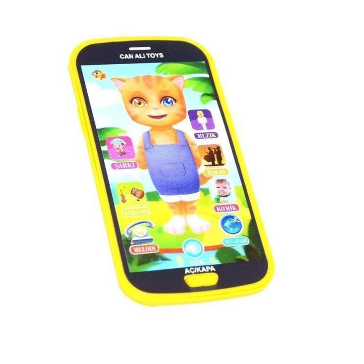 Can Ali Toys Eğitici ve Öğretici Whirly Kedili Oyuncak Telefon