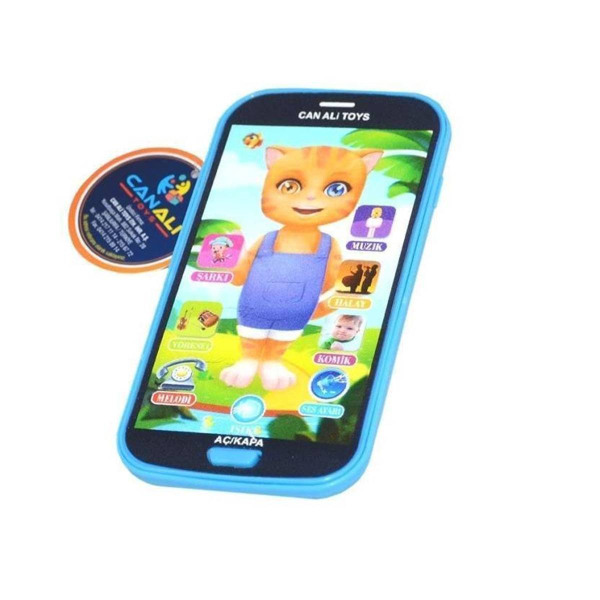 Can Ali Toys Eğitici ve Öğretici Whirly Kedili Oyuncak Telefon