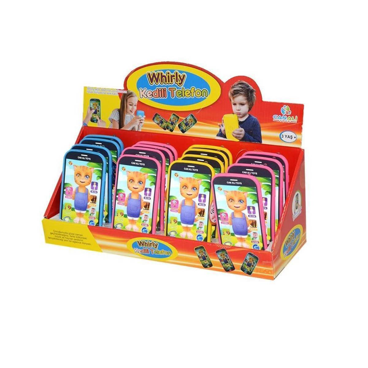Can Ali Toys Eğitici ve Öğretici Whirly Kedili Oyuncak Telefon