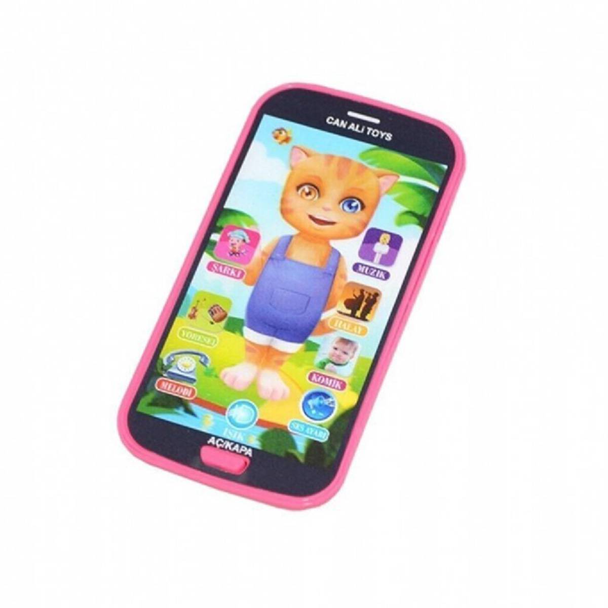 Can Ali Toys Eğitici ve Öğretici Whirly Kedili Oyuncak Telefon