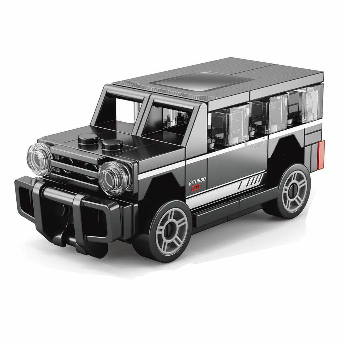 63 Parça Blok G Class Araba Yapım Seti | Çek Bırak Mekanizmalı Arazi Aracı | Lego Uyumlu Eğitici ve Yaratıcı Blok Oyuncak Seti