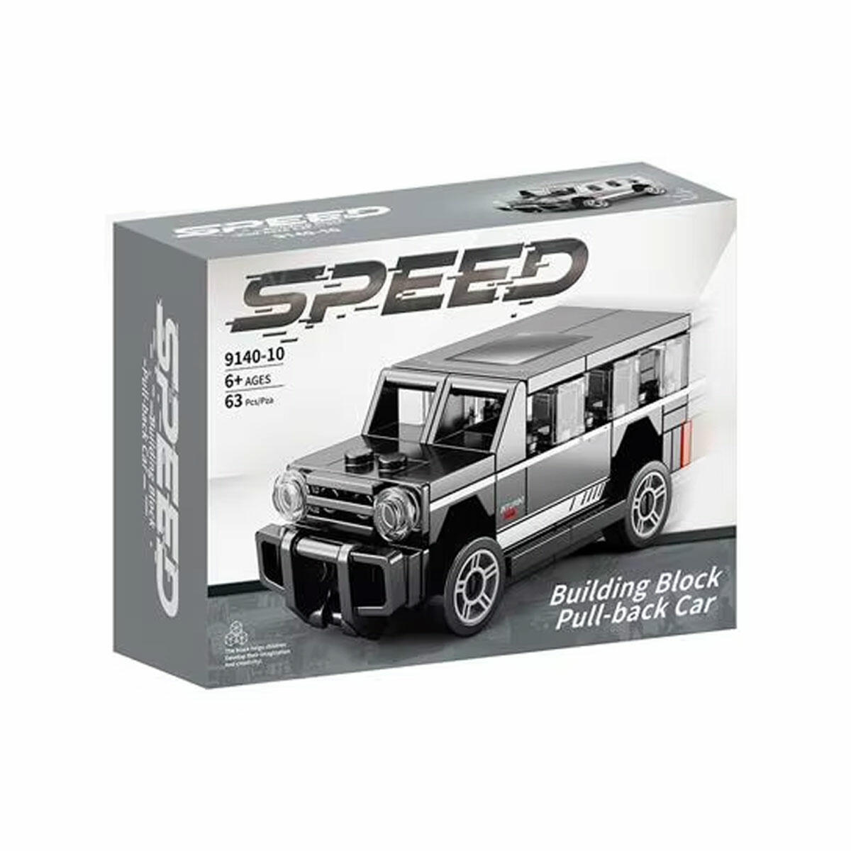 63 Parça Blok G Class Araba Yapım Seti | Çek Bırak Mekanizmalı Arazi Aracı | Lego Uyumlu Eğitici ve Yaratıcı Blok Oyuncak Seti