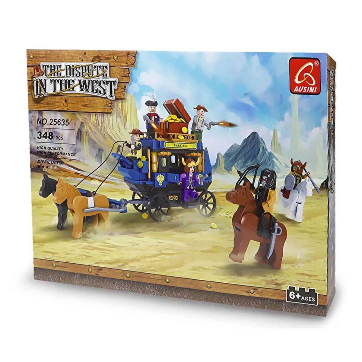 Ausini 348 Parça Vahşi Batı Kovboy ve Kızılderili Seti