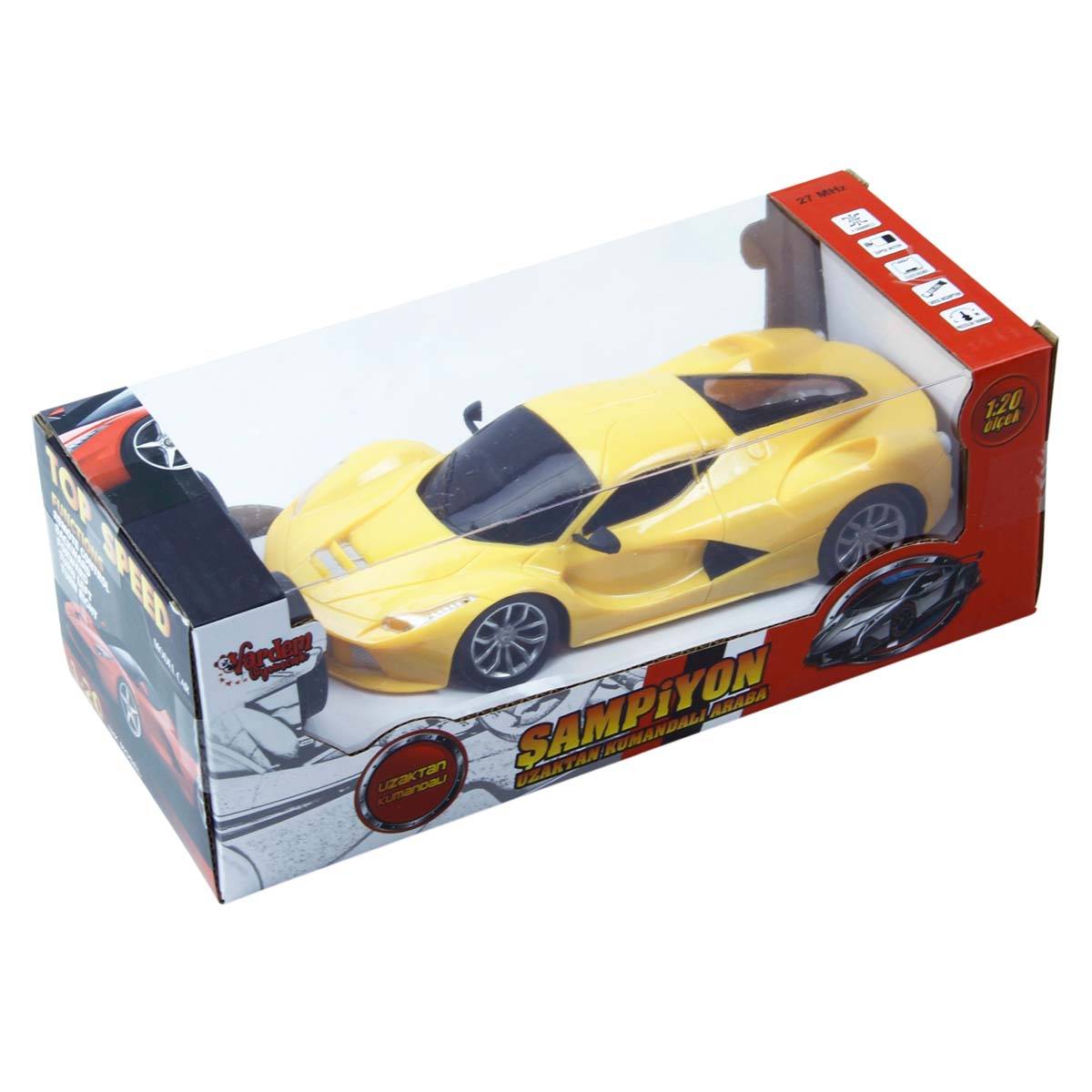 Uzaktan Kumandalı 1:20 Pilli Şampiyon Işıklı Araba