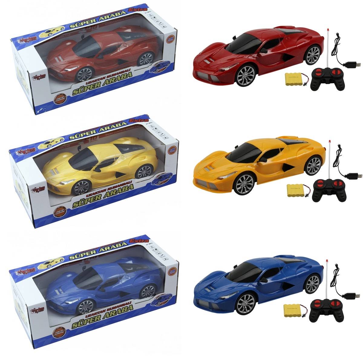 Uzaktan Kumandalı 1/16 Şarjlı Süper Araba
