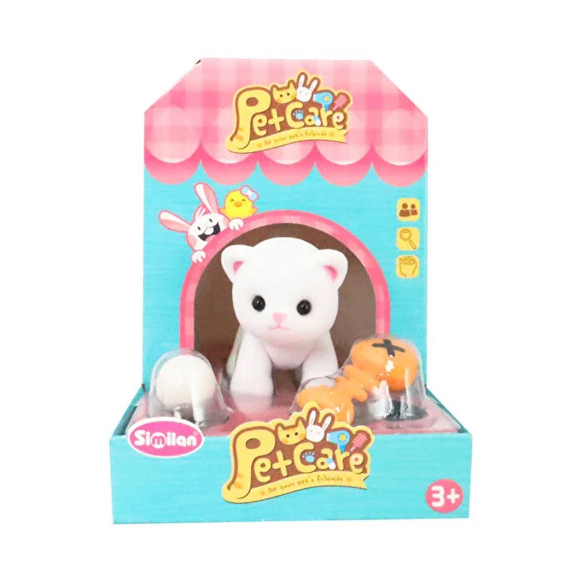 Pet Care Kulübeli Tekli Hayvan Figürleri (Kedi, Köpek, Tavşan, Civciv)