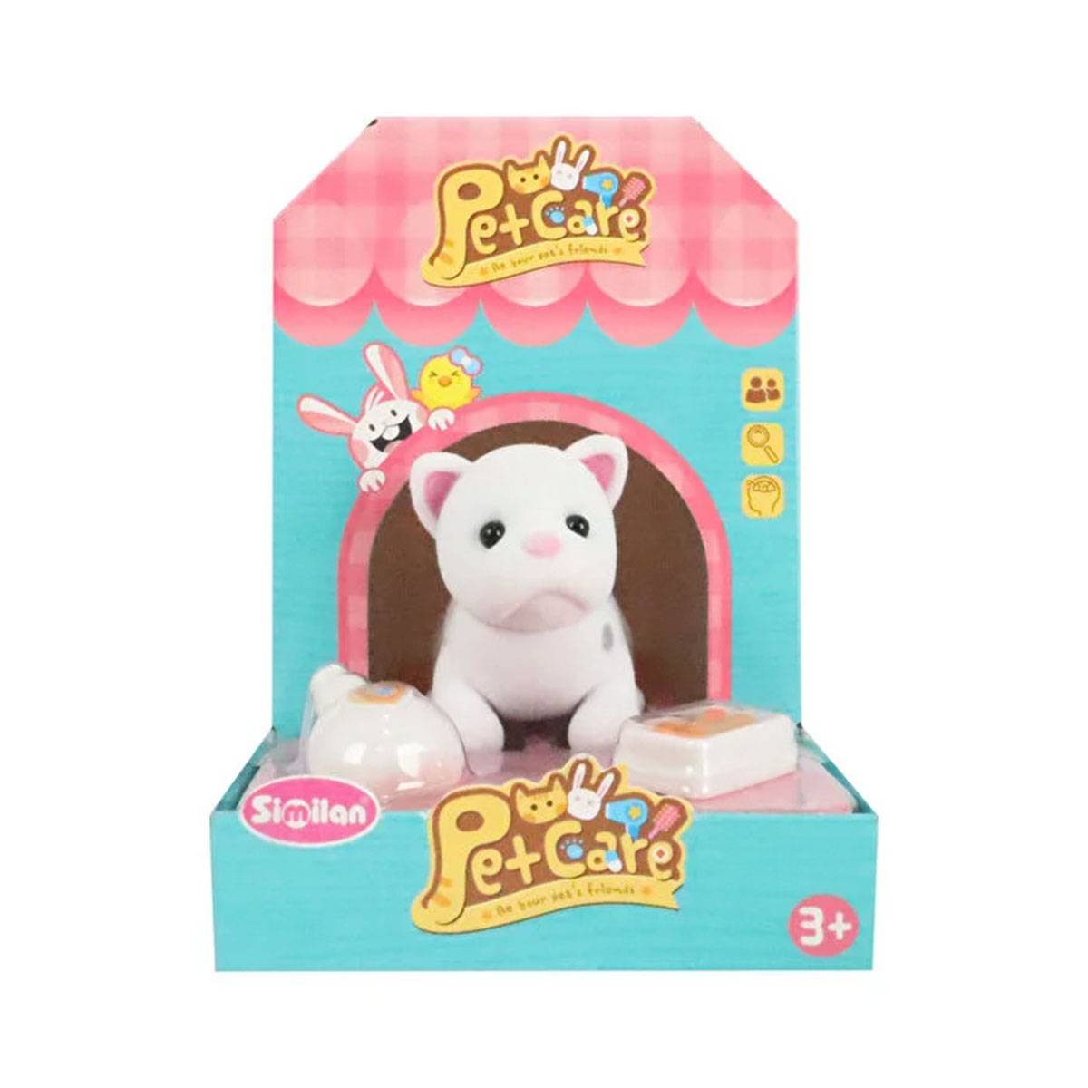 Pet Care Kulübeli Tekli Hayvan Figürleri (Kedi, Köpek, Tavşan, Civciv)