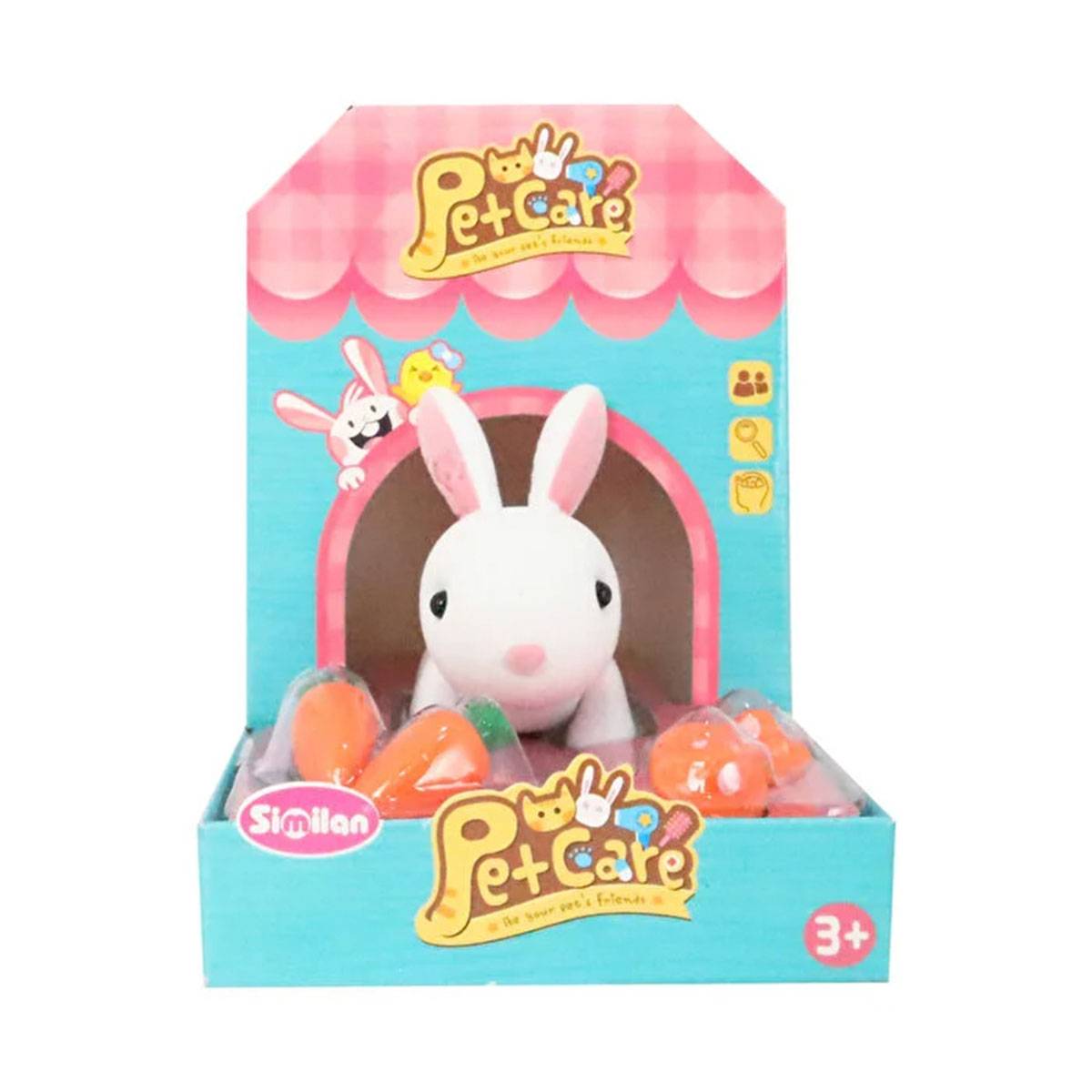 Pet Care Kulübeli Tekli Hayvan Figürleri (Kedi, Köpek, Tavşan, Civciv)